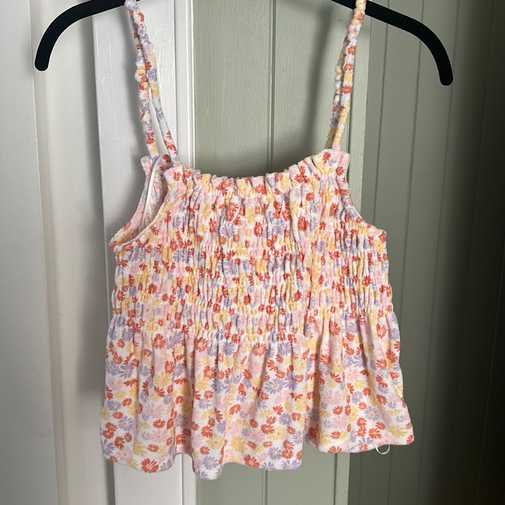 Smocked Peplum Tank